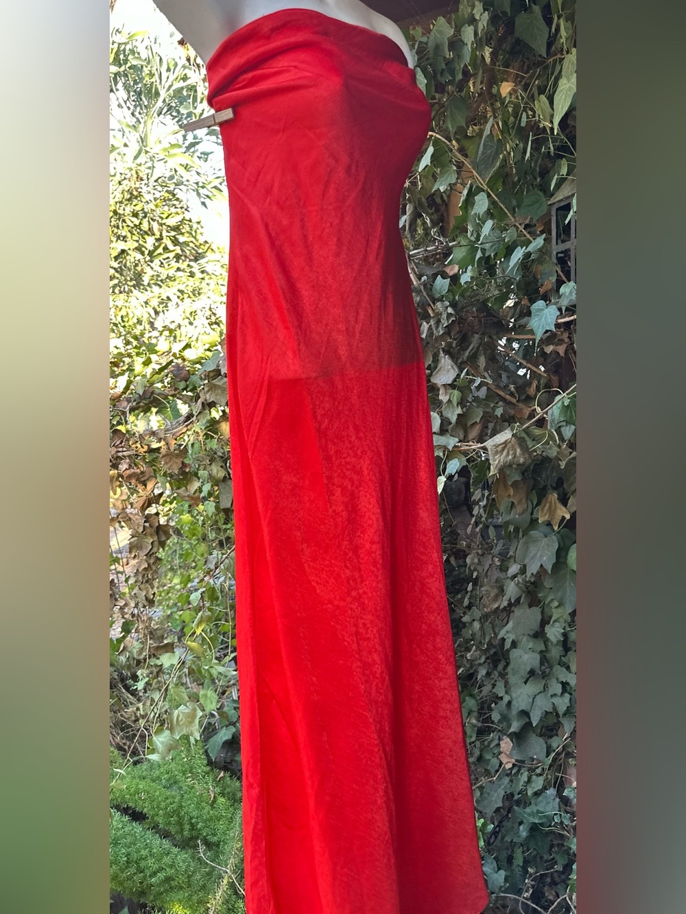 Strapless Red Maxi Dress -  Gown
